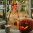 thumbnail image 5 of BadPiggies Halloween Pumpkin Skeleton Decoration with Posable Joints Human Skull Haunted House Props 2-Pack, 5 of 9