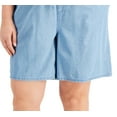thumbnail image 3 of Karen Scott Women's Cotton Gemma Shorts Blue Size X-Large, 3 of 3