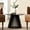 Black, variant on Yuanmin Round Coffee Table, Circle End Table with Pedestal Base, 24 Inch Modern Side Table for Living Room Home Office, White