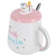 thumbnail image 3 of Taza con forma de animal, cuchara, taza de agua con tapa, linda taza de cerámica, taza de café, accesorios para beber, tipo 3, 3 of 14