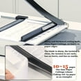 thumbnail image 5 of ALORHARDRO 12.87" Paper Cutter for Cardstock, A4 Stack Guillotine Paper Trimmer with Adjustable Guide, Cut 10-Sheets Capacity, Metal Base with 1/2" Gridlines, Paper Slicer, 5 of 10