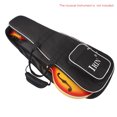 thumbnail image 4 of Bag Double Zippered  Backpack for Mandolin Thicken Shoulder Gig Bag Case Frabic 28" x 11" Large Size 2 Pockets Durable Washable, 4 of 7