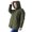 Olive Green, variant on Lovskoo Womens Winter Coats Quilted Jacket Warm Clothes Plus Size Hooded Cotton Padded Coat Long Sleeve Jacket Olive Green