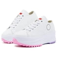 thumbnail image 1 of Tenis Chunky Plataforma Textil Mujer Moda Ligeros Blanco blanco 24, 1 of 5