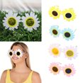 thumbnail image 4 of Sunflower Glasses Sunflower And Sunglasses Clothing Accessories Outdoor Sunflower Sunshade Glasses For Children And Adults Used As Props For Funny Party Performances, 4 of 4