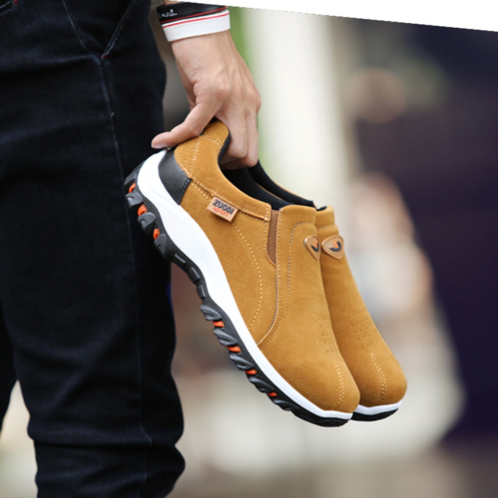 Aoochasliy Men's Shoes Flat Shoes Casual Men Fashion Sports Shoes Net Surface Trend Casual Running Trendy Sneakers Saving Clearance