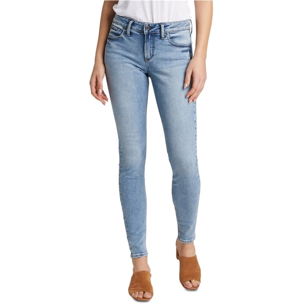 Jeans ajustados Silver Jeans para mujer Curvy y con bolsillos azul 24