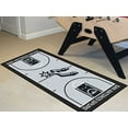 thumbnail image 1 of NBA - San Antonio Spurs NBA Court Runner 24x44, 1 of 3