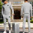 thumbnail image 2 of Popular Two-Piece Men's Sportswear Autumn and Winter Clothing Suits New Fashion Tracksuit for Men Long Sleeve Hoodie and Joggers 2-Piece, 2 of 5