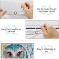 thumbnail image 4 of Shower Curtain, 180 x 180 cm Shower Curtains Mould Proof Resistant Waterproof Washable Polyester Fabric, Bathroom Curtains, 4 of 4