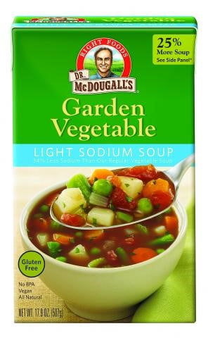Dr. McDougall's Right Foods Ready To Serve, Light Sodium Garden Vegetable Soup, 17.9 Ounce... by Dr. McDougall's Right Foods Inc