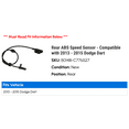 thumbnail image 2 of Rear ABS Speed Sensor - Compatible with 2013 - 2015 Dodge Dart 2014, 2 of 2