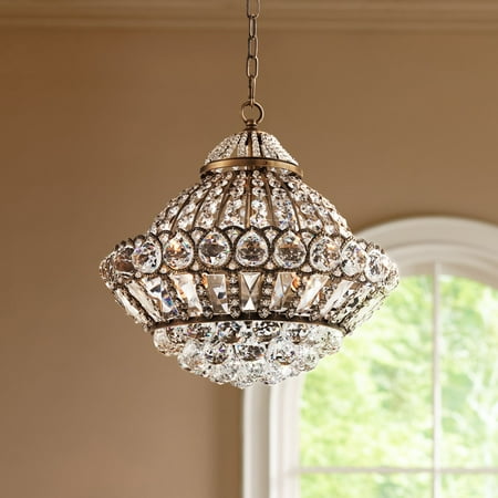 Vienna Full Spectrum Wallingford 16 Wide Antique Brass And Crystal Vienna Full Spectrum Wallingford 16 Wide Antique Brass And Crystal Chandelier
