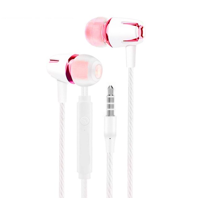 Écouteur Intra-Auriculaire Course Sport Casque Filaire Écouteur avec Microphone pour Android pour IOS, Maoww