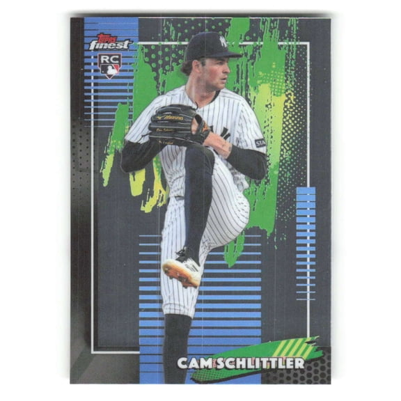 Collectible 2026 Topps Finest #89 Cam Schlittler RC Rookie New York Yankees MLB Baseball Base Trading Card