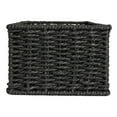 thumbnail image 6 of Household Essentials Handwoven Paper Rope Rectangular Storage Basket, Black, 6 of 6