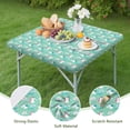 thumbnail image 4 of Turquoise Unicorn Magic Pattern Square Fitted Tablecloth with Elastic Edge,Square Table Cover,Washable Elastic Table Cover for Home Kitchen Party Decor 34"x34", 4 of 6