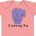 thumbnail image 4 of Inktastic I Love My Tia Elephant Purple Boys or Girls Baby Bodysuit, 4 of 5