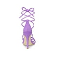thumbnail image 2 of BLISSFUL STEP Women's Strappy Heel Lace Up Stiletto Heels Sandals Lavender 6, 2 of 7