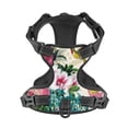 thumbnail image 4 of Lsque Bird Butterfly Rose Dog Harness, No-Pull Pet Harness with 2 Leash Clips, Adjustable Soft Padded Dog Vest with Easy Control Handle for Large Dogs-Small, 4 of 9