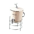 thumbnail image 4 of yuksok Drink Dispenser 2.2L with Handle Beverage Container Cold Kettle Juice Containers Beige Faucet Rack, 4 of 9