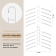 thumbnail image 2 of Ganchos para Pantalones, 2 PCS, 5 Niveles de Acero Inoxidable Multifuncional Perchas Desmontables, Antideslizante, Organizador Ahorra Espacio, para Colgar Bufanda, Chaquetas, Ropa (Blanco), 2 of 9