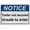 Warning Sign 2, variant on Weatherproof Horizontal ANSI Do Not Enter Sign (Trailer not secured Unsafe to enter) 8 in" x 12 in" UV Resistant Indoor Outdoor Workplace Insdustrial Caution Danger Warning SIgn
