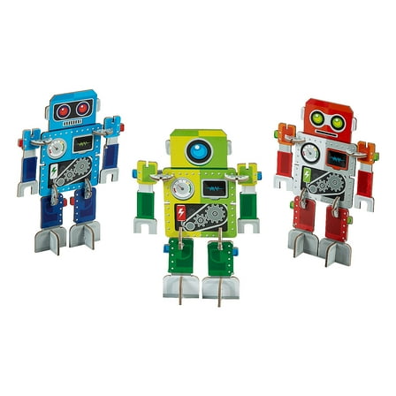 Fun Express Buildable Robots Toy Set - Makes 3