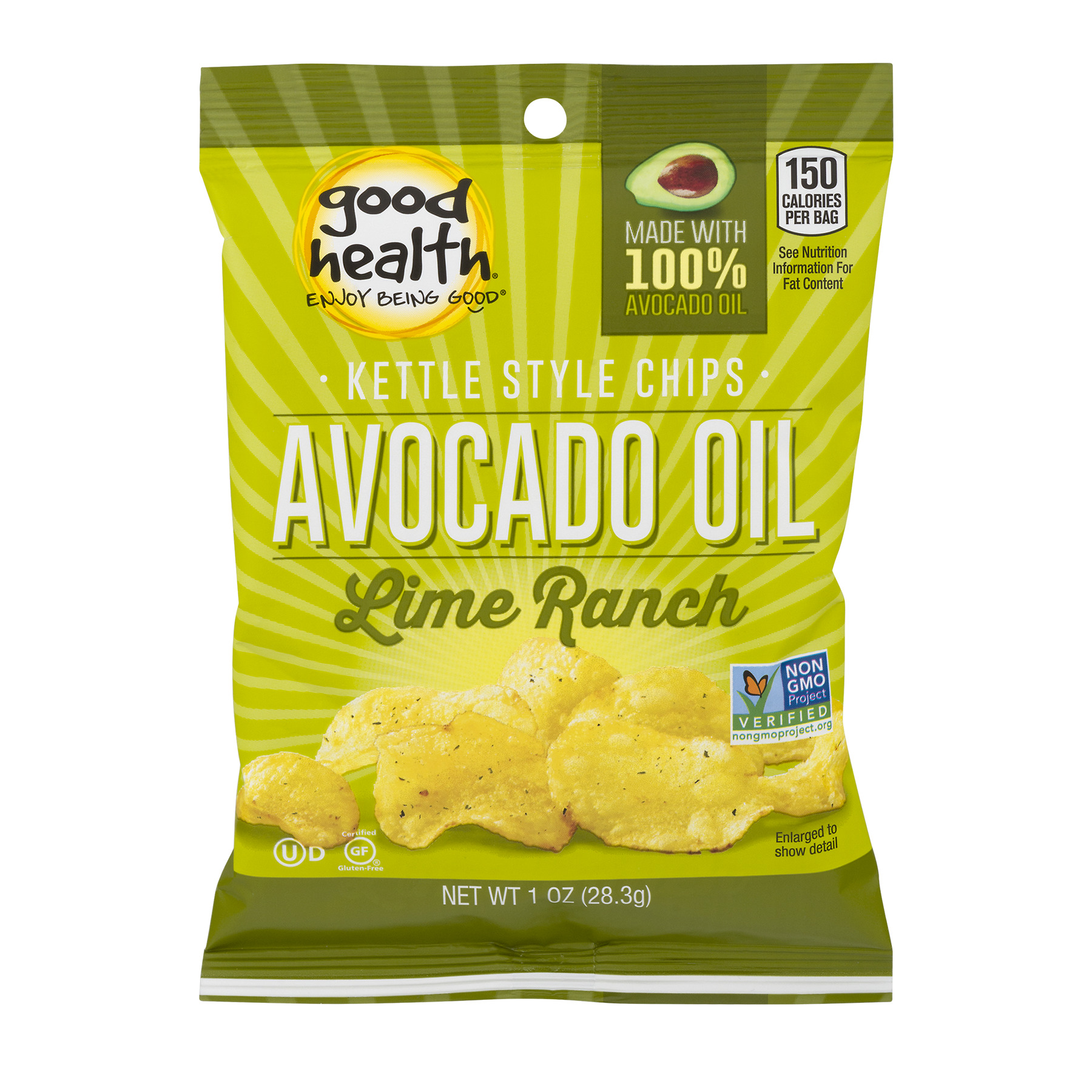 Good Health Kettle Style Chips Avocado Oil Lime Ranch