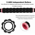thumbnail image 3 of Muscle Roller Stick for Athletes - Body Massage Roller Stick - Release Myofascial Trigger Points Reduce Muscle Soreness Tightness Leg Cramps & Back Pain for Physical Therapy & Recovery (Pink), 3 of 14