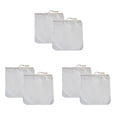 thumbnail image 1 of 6 Pack Organic Reusable Cold Coffee Brew Filters Bag,12 Inch Wine Brewing Filters Eco-Friendly Mesh Cotton Toddy Filter,6x coffee filter bags,Creamy-White, 1 of 9