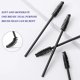 thumbnail image 3 of Paquete de 100 cepillos desechables para máscara de pestañas, extensión de pestañas, cejas y maquillaje (negro), 3 of 3