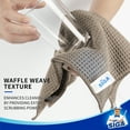 thumbnail image 5 of MR.Siga Waffle Pattern Cleaning Cloths, Reusable Absorbent Microfiber Cleaning Towels, Ultra Soft Microfiber Kitchen Cleaning Rags, 6 Pack, Sandy Brown, 12.6 x 12.6 inch, 5 of 8