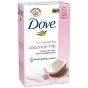 Dove Purely Pampering Beauty Bar, Coconut Milk with Jasmine Petals, 4oz bars, 6 ea (Pack of 4)