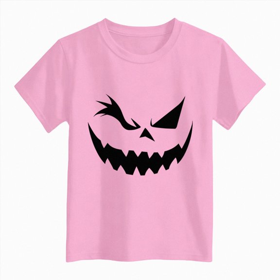Enyan Boys Halloween Shirts Toddler Graphic Tees Short Sleeve Cute Pumpkin Face Print Kid Boy T-Shirt Tops