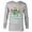 Athletic Heather, variant on Disney Stitch Island Vacay Mode Retro Distressed - Long Sleeve T-Shirt for Men - Customized-White