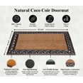 thumbnail image 7 of A1HC 30x48 Natural Coir & Rubber Paisley Border Door Mat, Heavy-Duty Large Outdoor Entrance, Thick, Durable, Anti-Shed, Bronze, 7 of 7