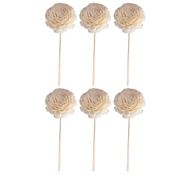 STOBOK 6Pcs Fragrance Diffuser Sticks Handmade Flower Sticks for Wedding Decoration