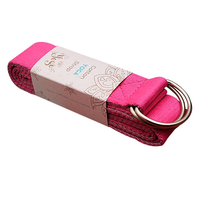 Correa de yoga con hebilla de anilla en D, cinturones ajustables para estiramiento, flexibilidad de posturas, entrenamiento de gimnasio en casa Rojo Verde Cocina, Decoración y Otros