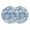 Mist Blue, variant on Brown Beige Coastal Round 13 Inch Placemats Set of 8, Nautical Coral Starfish Shell Octopus Sea HeatResistant Non Slip Place Mats for Dining Table, Wipeable Kitchen Table Mats for Housewarming