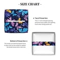 thumbnail image 5 of Lsque Butterflies Of The Starry Sky Printed Tissue Box Cover Holder, Facial Paper Organizer Dispenser,Square with Bottom Belt, PVC Leather Decorative Organizer, 5 of 8