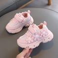 thumbnail image 6 of enyan Boys Girls Tennis Shoes Kids Lightweight Breathable Sneakers Lace-up Running Athletic Shoes Little Girls Sneakers,Pink,Size 6, 6 of 7