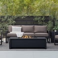 thumbnail image 2 of Real Flame Keenan 52" Rectangle Metal Propane Fire Pit Table in Black, 2 of 7
