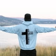 thumbnail image 2 of Wyzesi Oversized Sweatshirts Plus Size Male Long Sleeve Hooded Sweatshirt Solid Color Back Print Sweatshirt, 2 of 5