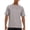 Light Grey, variant on Men's Short Sleeve Rash Guard, UPF 50+ Quick Dry Swim Shirt