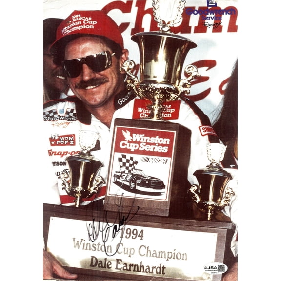 Dale Earnhardt Signed Autographed 8X11.5 Photo 1994 Winston Cup JSA CI51477