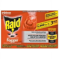 Raid Concentrated Deep Reach Fogger, 1.5 oz, 3 Cans, Pack of 2 – Kills Roaches, Ants, and Spiders