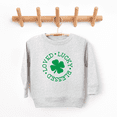 thumbnail image 2 of Bump and Beyond Designs Kids St. Patrick's Day Shirt, Loved Lucky Blessed Sweatshirt (Heather Grey 7), 2 of 5