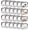 Black, variant on 24 PCS Clear Makeup Bag with Zipper, Waterproof Transparent Toiletry Bag Organizer, PVC Portable Cosmetic Bags for Women Men Traveling Vacation Bathroom Home (White)
