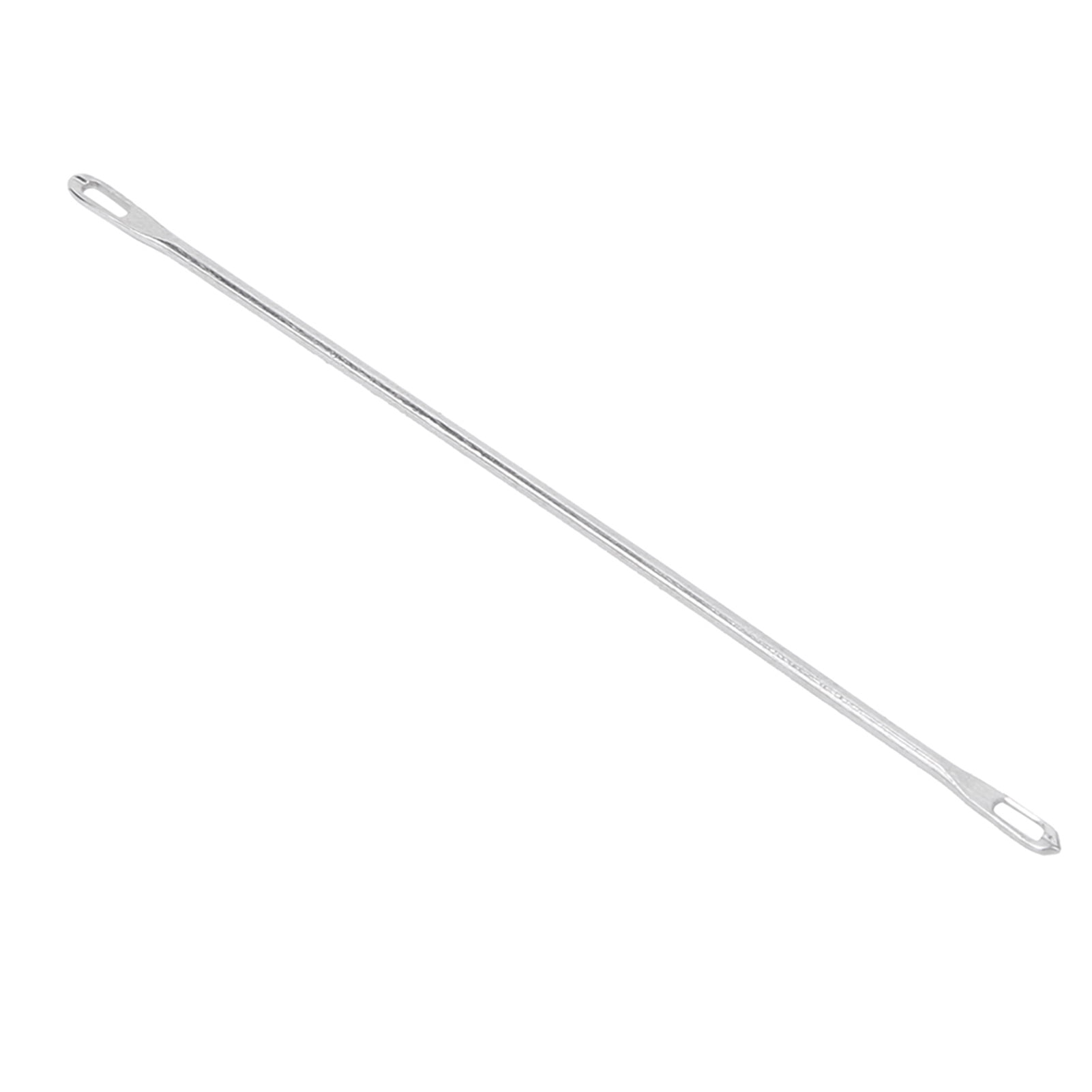 20 Pcs Double Eye Needle Metal 9cm Long Transfer Needle Fit for Knitting Mac